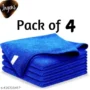 INGENS Microfiber Cleaning Cloths 4 Blue