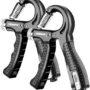 Manogyam Hand Grip Strengthener 2 Pack Adjustable Resistance(5-60KG) Forearm Exerciser, Grip Strength Trainer for Muscle Building and Injury Recovery for Athletes