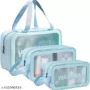 Clear Cosmetic Wash Bag Makeup Pouch Bag Travel Transparent Toiletry Bag Zipper