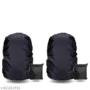 Dust & Rain Cover for Backpack with Pouch, Waterproof Dustproof Rain Cover Bag Elastic Adjustable (Pack of 2,Black)