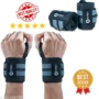 Stylish Grey Wristbands With Thumb Loop For Men In Gym Wrist Support For Sports ( 1 Pair )